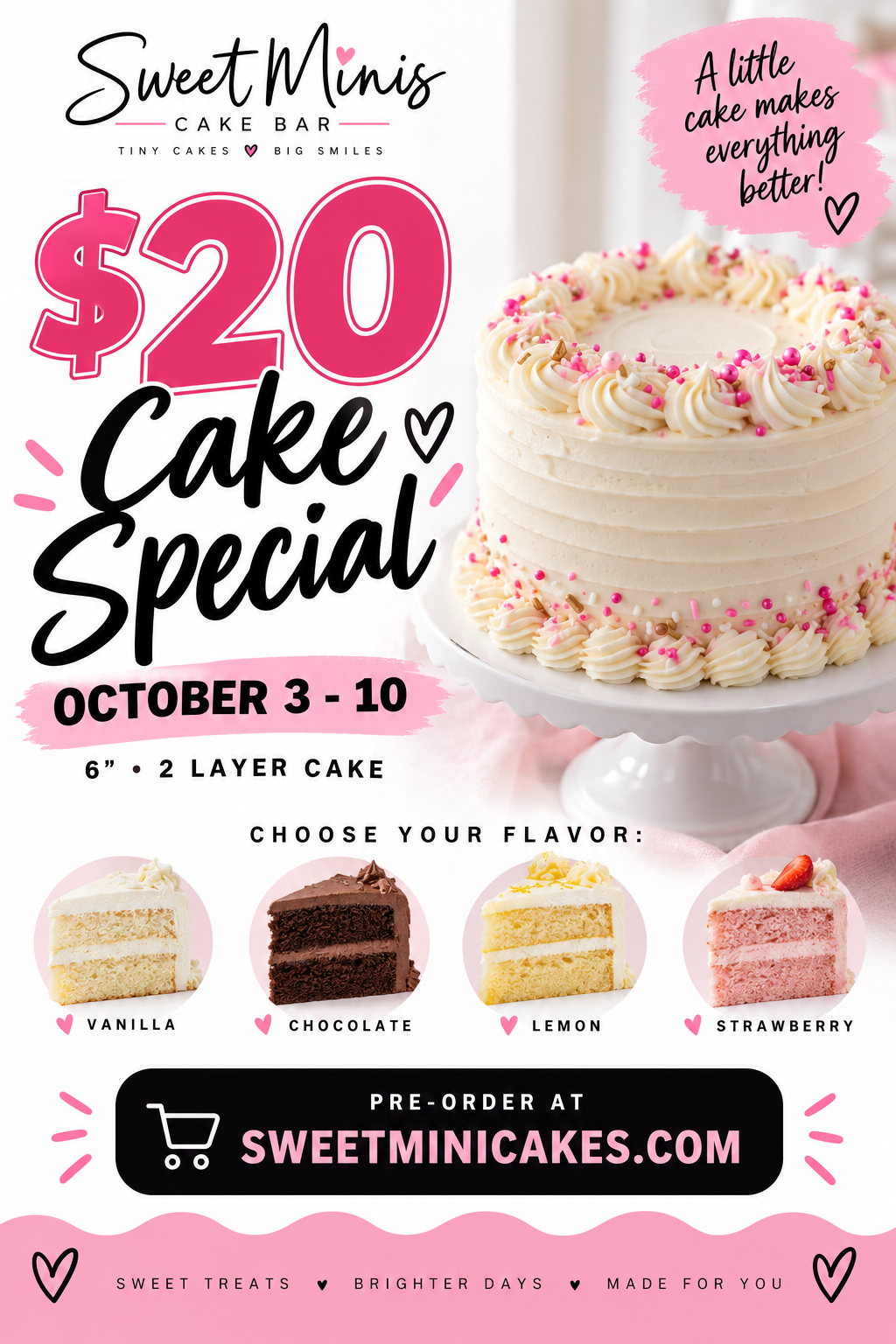 Annual Cake Sale - $20 Cakes