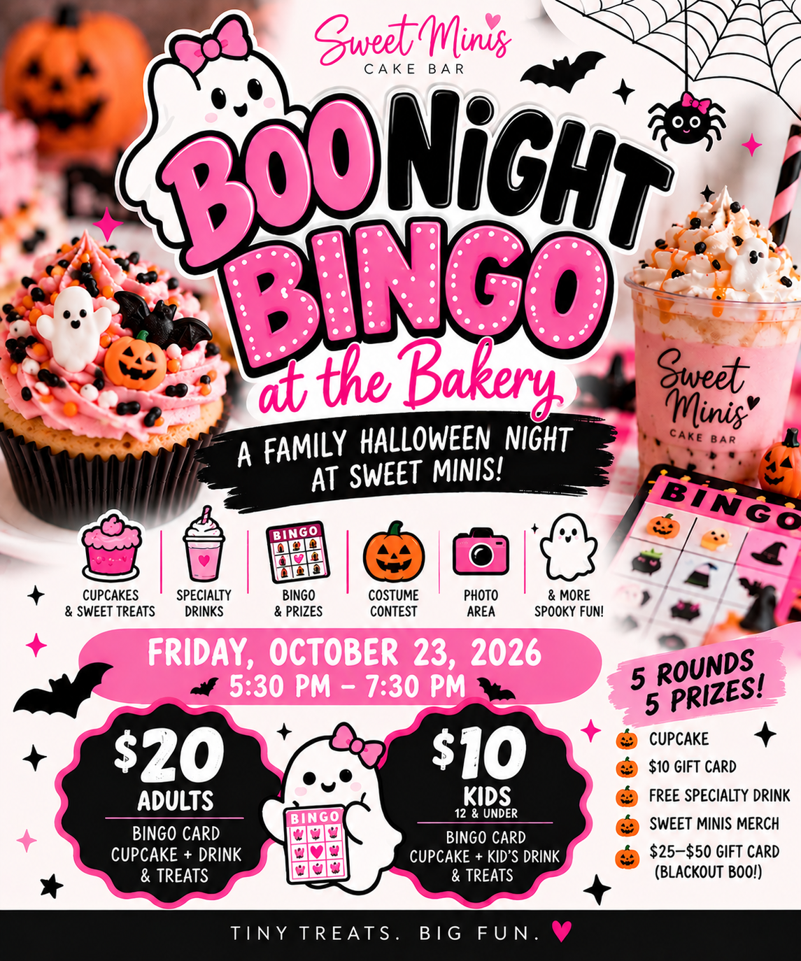 Boo Night Bingo at the Bakery